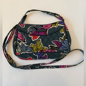 Vera Bradley Floral Quilted Crossbody/Hipster Zip Bag with shoulder strap